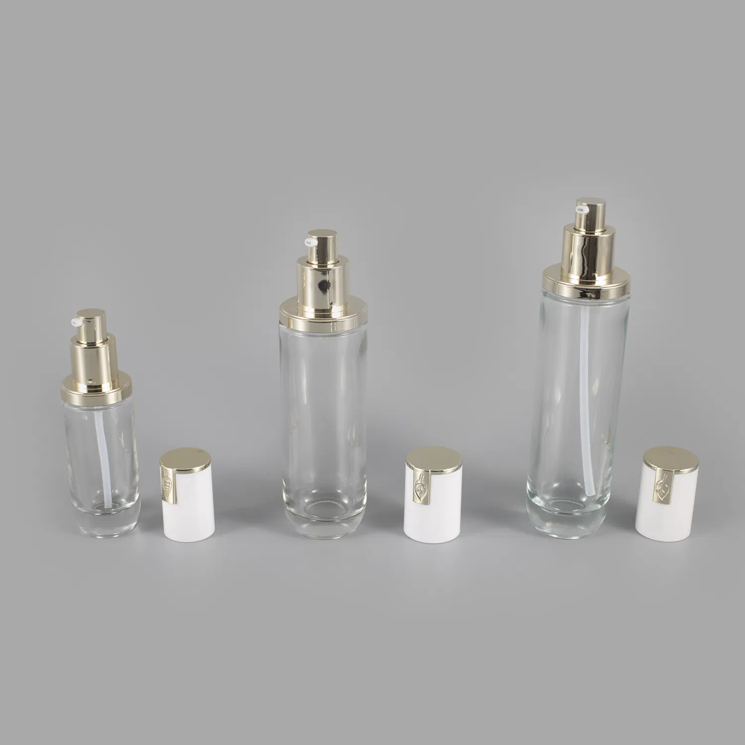 Wholesale Custom 15ml 20ml 30ml 40ml Empty Square Cosmetic Frosted Liquid Foundation Container Glass Bottle with Pump