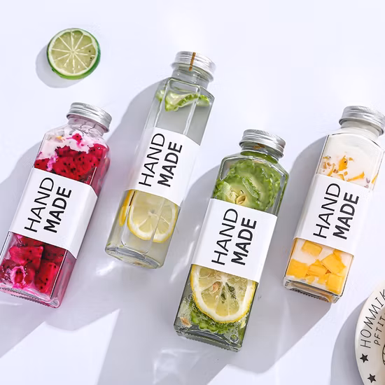 100ml 250ml 300ml 350ml 500ml 1000cc Glass Bottle for Juice Milk Beverage