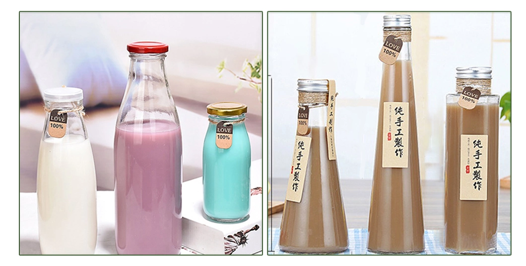 China Glass Bottle Manufacturer for Water/Beverage/Milk Tea/Juice/Oil/Vine/Brandy/Beer/Whisky/Vokda