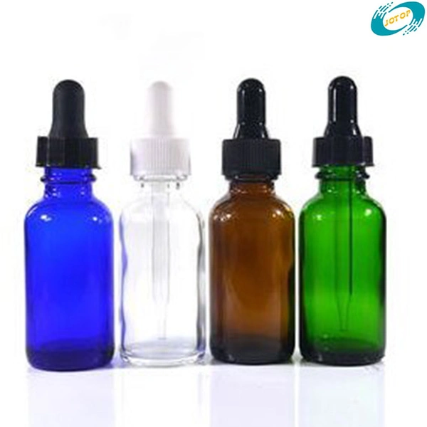 Deep Amber Glass Dropper Bottles Used for Filling Essential Oils