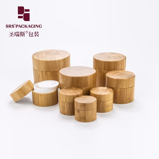 Бамбук 15 мл 30 мл 50 мл Упаковка Крем Сыворотка ПЭТ-лосьон Безвоздушная косметика Янтарный стеклянный насос Внутренний пластик Капельница в рулоне на ролике Эфирное масло Флакон-спрей для духов