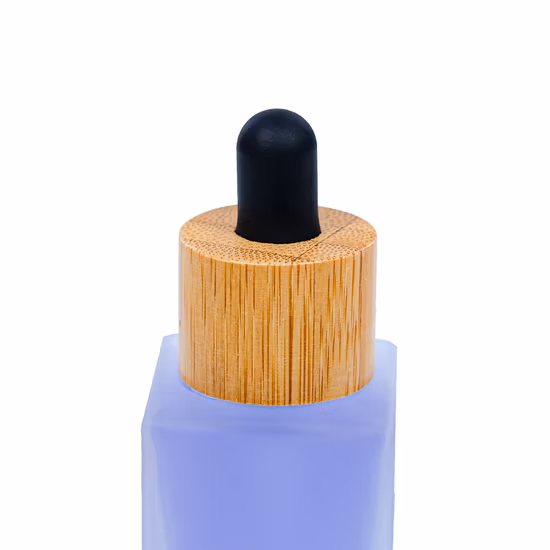 15 мл 30 мл 50 мл бамбуковая крышка-капельница квадратная сыворотка для ухода за кожей стеклянная бутылка бутылки эфирного масла упаковка косметической бутылки